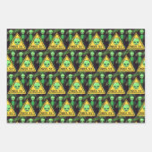 Set aus 3 Überziehpapier Geschenkpapier Set (Vorderseite 3)