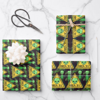 Set aus 3 Überziehpapier Geschenkpapier Set