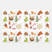 Set aus 3 Überziehpapier Geschenkpapier Set (Vorderseite 3)