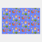 Set aus 3 Überziehpapier Geschenkpapier Set (Vorderseite 2)