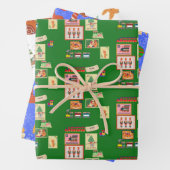 Set aus 3 Überziehpapier Geschenkpapier Set (Beispiel)