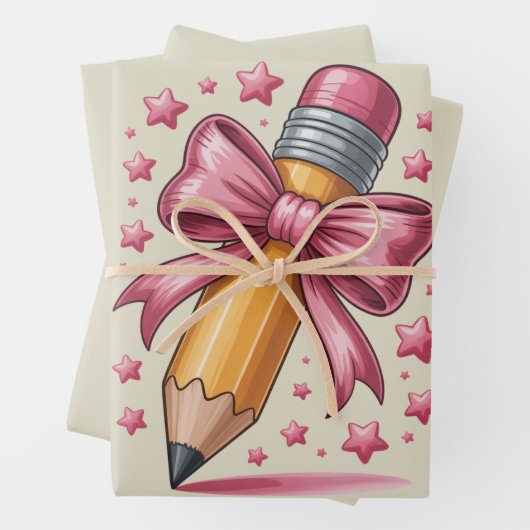 Set aus 3 Überziehpapier Geschenkpapier Set (Beispiel)