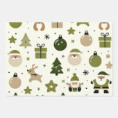 Set aus 3 Überziehpapier Geschenkpapier Set (Vorderseite 2)