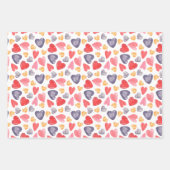 Set aus 3 Überziehpapier Geschenkpapier Set (Vorderseite)