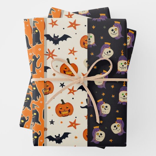 Set aus 3 Überziehpapier Geschenkpapier Set (Beispiel)