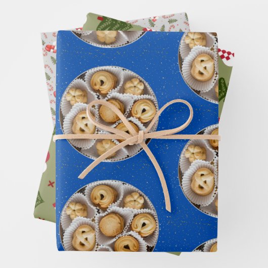 Set aus 3 Überziehpapier Geschenkpapier Set (Beispiel)