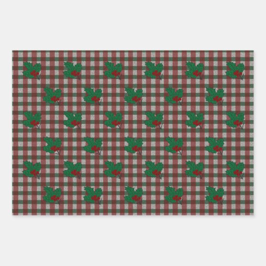 Set aus 3 Überziehpapier Geschenkpapier Set (Vorderseite 2)