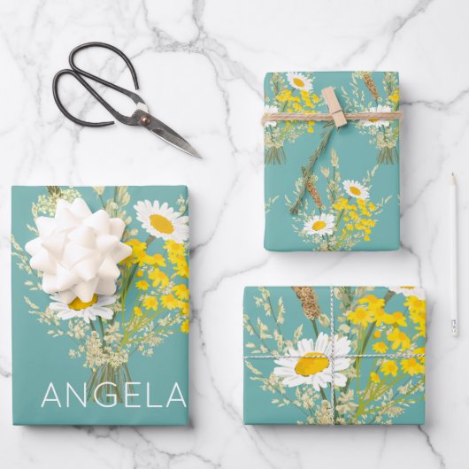 Set aus 3 Überziehpapier Geschenkpapier Set (Vorderseite)