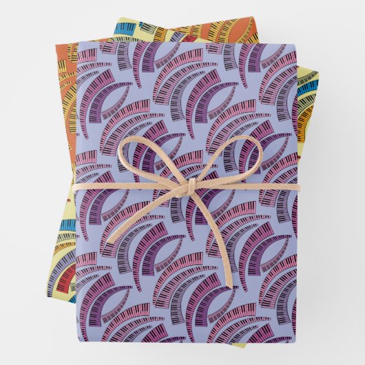 Set aus 3 Überziehpapier Geschenkpapier Set (Beispiel)