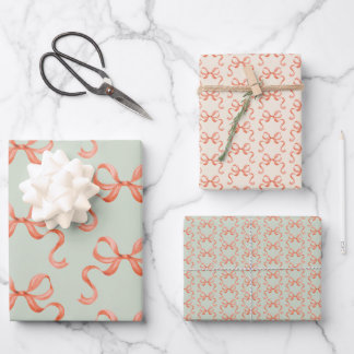 Set aus 3 Überziehpapier Geschenkpapier Set