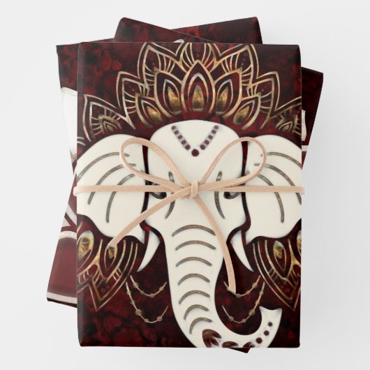 Set aus 3 Überziehpapier Geschenkpapier Set (Beispiel)