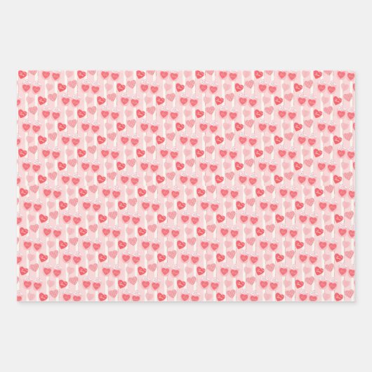 Set aus 3 Überziehpapier Geschenkpapier Set (Vorderseite 2)