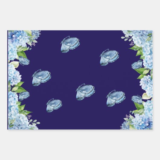 Set aus 3 Überziehpapier Geschenkpapier Set (Vorderseite 3)