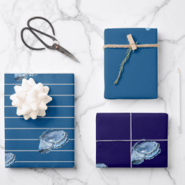 Set aus 3 Überziehpapier Geschenkpapier Set