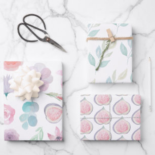 Set aus 3 Überziehpapier Geschenkpapier Set