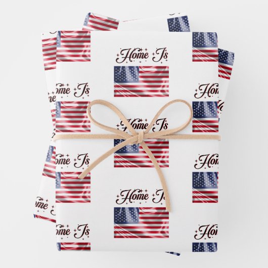 Set aus 3 Überziehpapier Geschenkpapier Set (Beispiel)