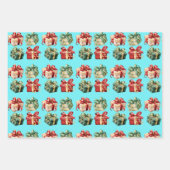 Set aus 3 Überziehpapier Geschenkpapier Set (Vorderseite 2)