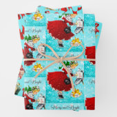 Set aus 3 Überziehpapier Geschenkpapier Set (Beispiel)