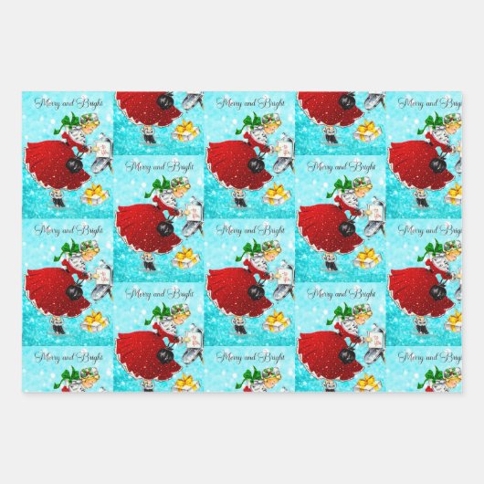 Set aus 3 Überziehpapier Geschenkpapier Set (Vorderseite)