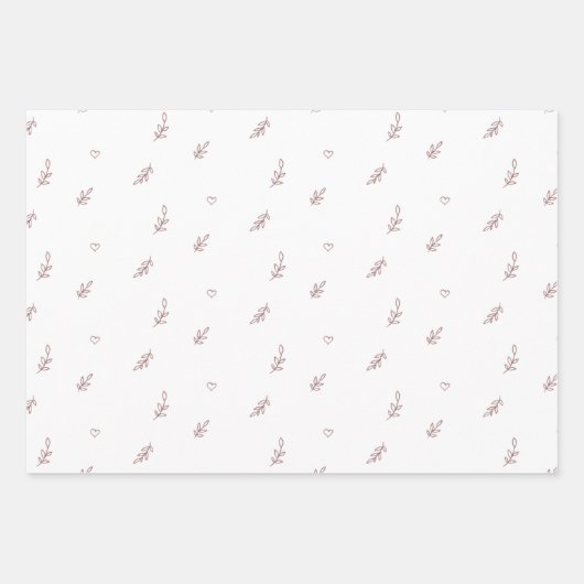 Set aus 3 Überziehpapier Geschenkpapier Set (Vorderseite)