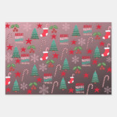 Set aus 3 Überziehpapier Geschenkpapier Set (Vorderseite 3)