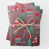 Set aus 3 Überziehpapier Geschenkpapier Set (Beispiel)