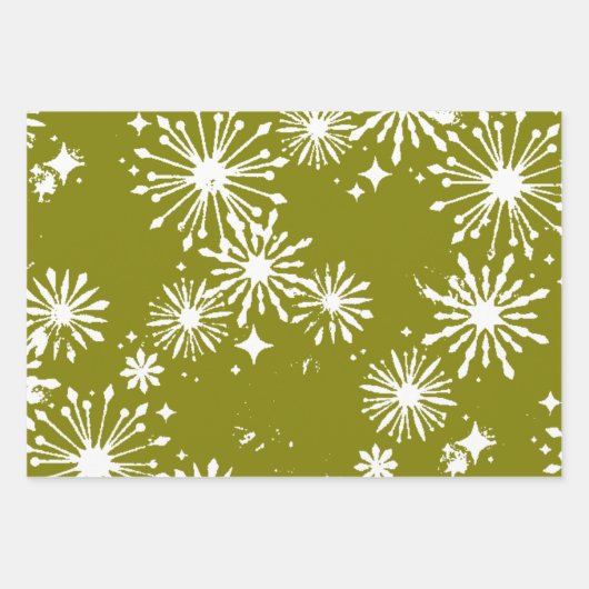 Set aus 3 Überziehpapier Geschenkpapier Set (Vorderseite 2)