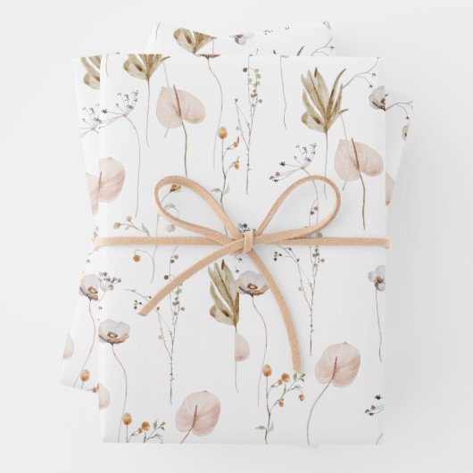 Set aus 3 Überziehpapier Geschenkpapier Set (Beispiel)