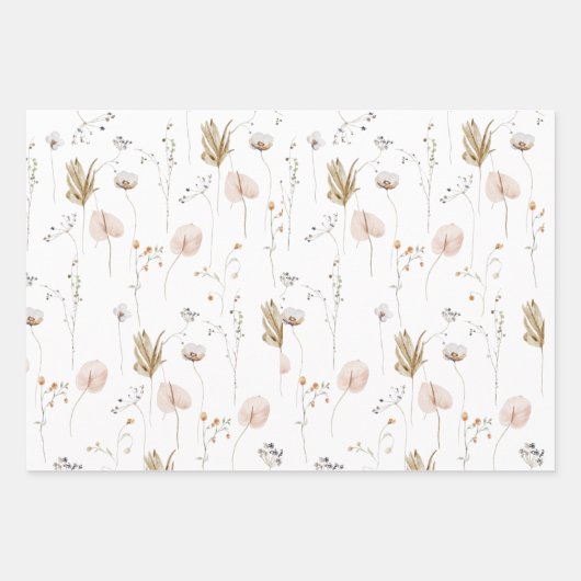 Set aus 3 Überziehpapier Geschenkpapier Set (Vorderseite)