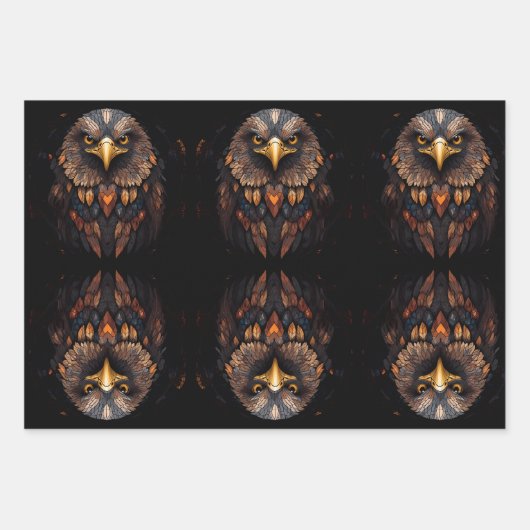 Set aus 3 Überziehpapier Geschenkpapier Set (Vorderseite 3)