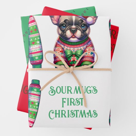 Set aus 3 Überziehpapier Geschenkpapier Set (Beispiel)