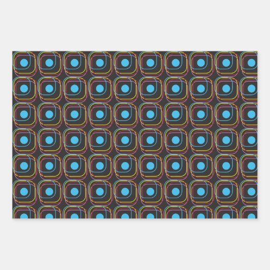 Set aus 3 Überziehpapier Geschenkpapier Set (Vorderseite 3)