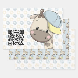 Set aus 3 Überziehpapier Geschenkpapier Set