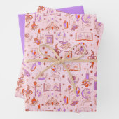 Set aus 3 Überziehpapier Geschenkpapier Set (Beispiel)