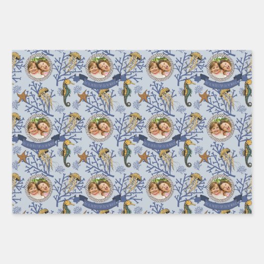 Set aus 3 Überziehpapier Geschenkpapier Set (Vorderseite)