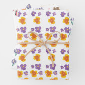 Set aus 3 Überziehpapier Geschenkpapier Set (Beispiel)