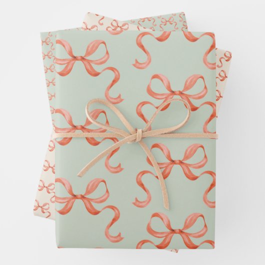 Set aus 3 Überziehpapier Geschenkpapier Set (Beispiel)