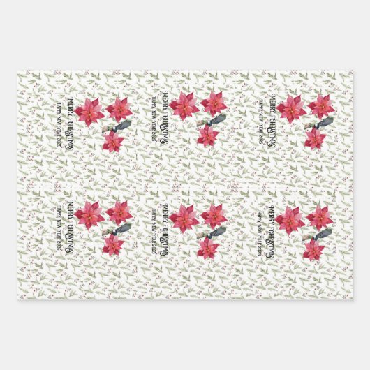 Set aus 3 Überziehpapier Geschenkpapier Set (Vorderseite 2)