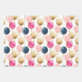 Set aus 3 Überziehpapier Geschenkpapier Set (Vorderseite 2)