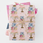 Set aus 3 Überziehpapier Geschenkpapier Set (Beispiel)