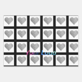 Set aus 3 Überziehpapier Geschenkpapier Set (Vorderseite 3)