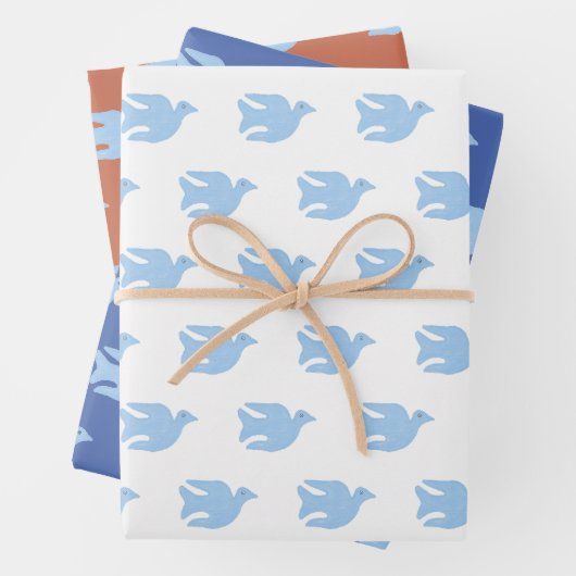 Set aus 3 Überziehpapier Geschenkpapier Set (Beispiel)