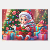 Set aus 3 Überziehpapier Geschenkpapier Set (Vorderseite 3)