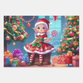 Set aus 3 Überziehpapier Geschenkpapier Set (Vorderseite 2)