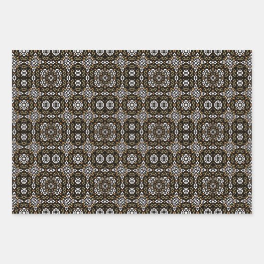 Set aus 3 Überziehpapier Geschenkpapier Set (Vorderseite 2)