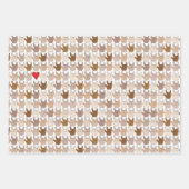 Set aus 3 Überziehpapier Geschenkpapier Set (Vorderseite 3)