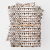 Set aus 3 Überziehpapier Geschenkpapier Set (Beispiel)