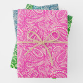 Set aus 3 Überziehpapier Geschenkpapier Set (Beispiel)