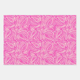 Set aus 3 Überziehpapier Geschenkpapier Set