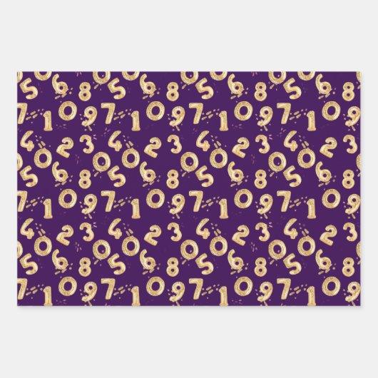 Set aus 3 Überziehpapier Geschenkpapier Set (Vorderseite 2)